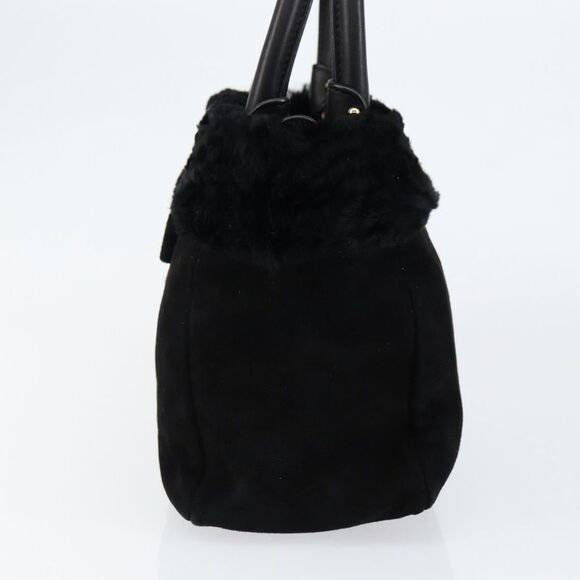 Salvatore Ferragamo Vala Handbag Suede Black Suede Handbag (Pre-Owned) - Picture 3 of 16